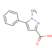 10199-53-8 1-methyl-5-phenylpyrazole-3-carboxylic acid chemical structure