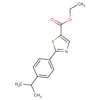 886369-39-7 ethyl 2-(4-propan-2-ylphenyl)-1,3-thiazole-5-carboxylate chemical structure
