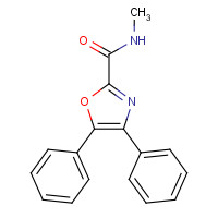 34015-90-2 N-methyl-4,5-diphenyl-1,3-oxazole-2-carboxamide chemical structure