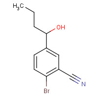1383801-98-6 2-bromo-5-(1-hydroxybutyl)benzonitrile chemical structure