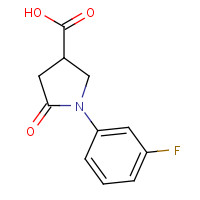 566154-63-0 1-(3-fluorophenyl)-5-oxopyrrolidine-3-carboxylic acid chemical structure