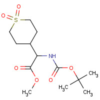 1219371-51-3 methyl 2-(1,1-dioxothian-4-yl)-2-[(2-methylpropan-2-yl)oxycarbonylamino]acetate chemical structure