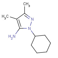 1250595-39-1 2-cyclohexyl-4,5-dimethylpyrazol-3-amine chemical structure
