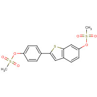 84449-65-0 [4-(6-methylsulfonyloxy-1-benzothiophen-2-yl)phenyl] methanesulfonate chemical structure