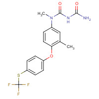 106310-17-2 3-carbamoyl-1-methyl-1-[3-methyl-4-[4-(trifluoromethylsulfanyl)phenoxy]phenyl]urea chemical structure