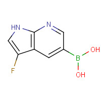 1111637-69-4 (3-fluoro-1H-pyrrolo[2,3-b]pyridin-5-yl)boronic acid chemical structure