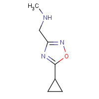 1177299-92-1 1-(5-cyclopropyl-1,2,4-oxadiazol-3-yl)-N-methylmethanamine chemical structure
