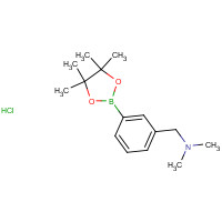 1036991-19-1 N,N-dimethyl-1-[3-(4,4,5,5-tetramethyl-1,3,2-dioxaborolan-2-yl)phenyl]methanamine;hydrochloride chemical structure