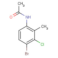 125328-80-5 N-(4-bromo-3-chloro-2-methylphenyl)acetamide chemical structure