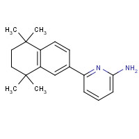 1312464-69-9 6-(5,5,8,8-tetramethyl-6,7-dihydronaphthalen-2-yl)pyridin-2-amine chemical structure