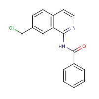862845-69-0 N-[7-(chloromethyl)isoquinolin-1-yl]benzamide chemical structure