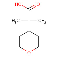 861444-92-0 2-methyl-2-(oxan-4-yl)propanoic acid chemical structure