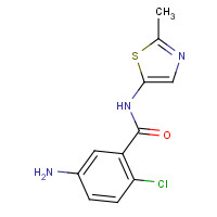 942631-62-1 5-amino-2-chloro-N-(2-methyl-1,3-thiazol-5-yl)benzamide chemical structure