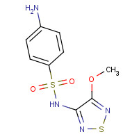 32909-92-5 4-amino-N-(4-methoxy-1,2,5-thiadiazol-3-yl)benzenesulfonamide chemical structure