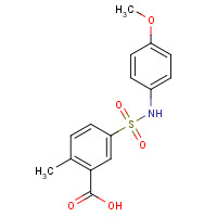 406928-28-7 5-[(4-methoxyphenyl)sulfamoyl]-2-methylbenzoic acid chemical structure