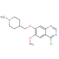 264208-72-2 4-chloro-6-methoxy-7-[(1-methylpiperidin-4-yl)methoxy]quinazoline chemical structure