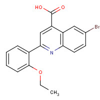 438531-52-3 6-bromo-2-(2-ethoxyphenyl)quinoline-4-carboxylic acid chemical structure