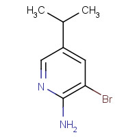 1381938-44-8 3-bromo-5-propan-2-ylpyridin-2-amine chemical structure