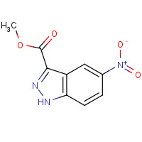 78155-75-6 methyl 5-nitro-1H-indazole-3-carboxylate chemical structure