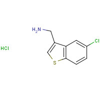23799-56-6 (5-chloro-1-benzothiophen-3-yl)methanamine;hydrochloride chemical structure