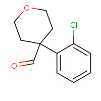902836-47-9 4-(2-chlorophenyl)oxane-4-carbaldehyde chemical structure