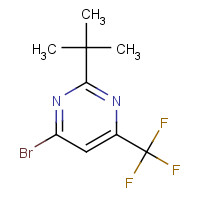 1124147-33-6 4-bromo-2-tert-butyl-6-(trifluoromethyl)pyrimidine chemical structure