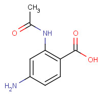 59156-43-3 2-acetamido-4-aminobenzoic acid chemical structure