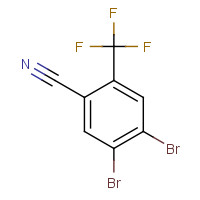 1242339-25-8 4,5-dibromo-2-(trifluoromethyl)benzonitrile chemical structure