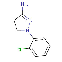 6463-40-7 2-(2-chlorophenyl)-3,4-dihydropyrazol-5-amine chemical structure
