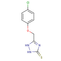 113056-45-4 5-[(4-chlorophenoxy)methyl]-1,2-dihydro-1,2,4-triazole-3-thione chemical structure