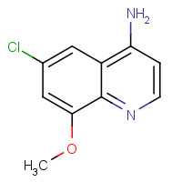 1189107-35-4 6-chloro-8-methoxyquinolin-4-amine chemical structure