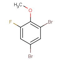 202982-75-0 1,5-dibromo-3-fluoro-2-methoxybenzene chemical structure