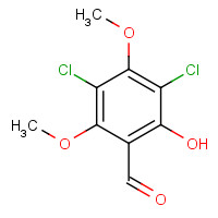 38730-66-4 3,5-dichloro-2-hydroxy-4,6-dimethoxybenzaldehyde chemical structure