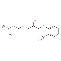 103745-38-6 2-[3-[2-(dimethylamino)ethylamino]-2-hydroxypropoxy]benzonitrile chemical structure