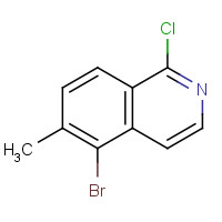 1245647-25-9 5-bromo-1-chloro-6-methylisoquinoline chemical structure