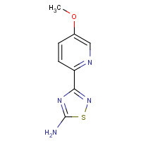 1179361-34-2 3-(5-methoxypyridin-2-yl)-1,2,4-thiadiazol-5-amine chemical structure