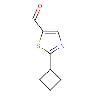 1394042-39-7 2-cyclobutyl-1,3-thiazole-5-carbaldehyde chemical structure