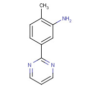 1190891-72-5 2-methyl-5-pyrimidin-2-ylaniline chemical structure