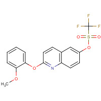 623147-09-1 [2-(2-methoxyphenoxy)quinolin-6-yl] trifluoromethanesulfonate chemical structure