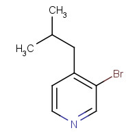 1240287-15-3 3-bromo-4-(2-methylpropyl)pyridine chemical structure
