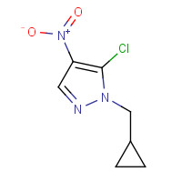 1338718-36-7 5-chloro-1-(cyclopropylmethyl)-4-nitropyrazole chemical structure