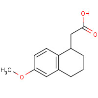 68254-80-8 2-(6-methoxy-1,2,3,4-tetrahydronaphthalen-1-yl)acetic acid chemical structure