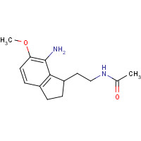 196597-99-6 N-[2-(7-amino-6-methoxy-2,3-dihydro-1H-inden-1-yl)ethyl]acetamide chemical structure