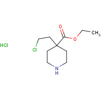 1276088-72-2 ethyl 4-(2-chloroethyl)piperidine-4-carboxylate;hydrochloride chemical structure