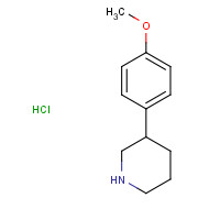 19724-83-5 3-(4-methoxyphenyl)piperidine;hydrochloride chemical structure