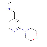 869901-11-1 N-methyl-1-(2-morpholin-4-ylpyridin-4-yl)methanamine chemical structure