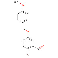 950505-60-9 2-bromo-5-[(4-methoxyphenyl)methoxy]benzaldehyde chemical structure