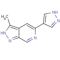 1422438-15-0 3-methyl-5-(1H-pyrazol-4-yl)-2H-pyrazolo[3,4-c]pyridine chemical structure