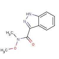 351457-12-0 N-methoxy-N-methyl-1H-indazole-3-carboxamide chemical structure