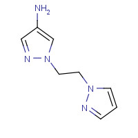 1249559-26-9 1-(2-pyrazol-1-ylethyl)pyrazol-4-amine chemical structure